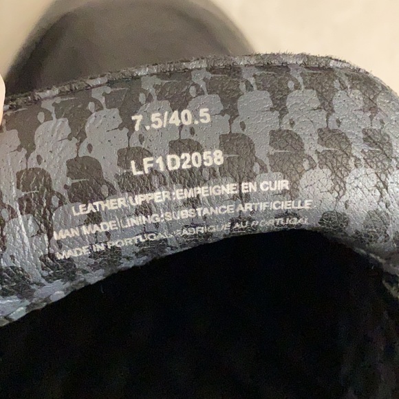 Karl Lagerfeld Paris | Textured Leather Bit Apron Toe Loafers LF1D2058 Black 7.5 - Picture 14 of 15